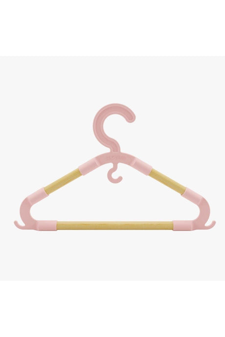 Wooden Baby Hanger Pink Clothes and Clothes Hanger Set of 9 - Seo 8113 8113 - Swordslife