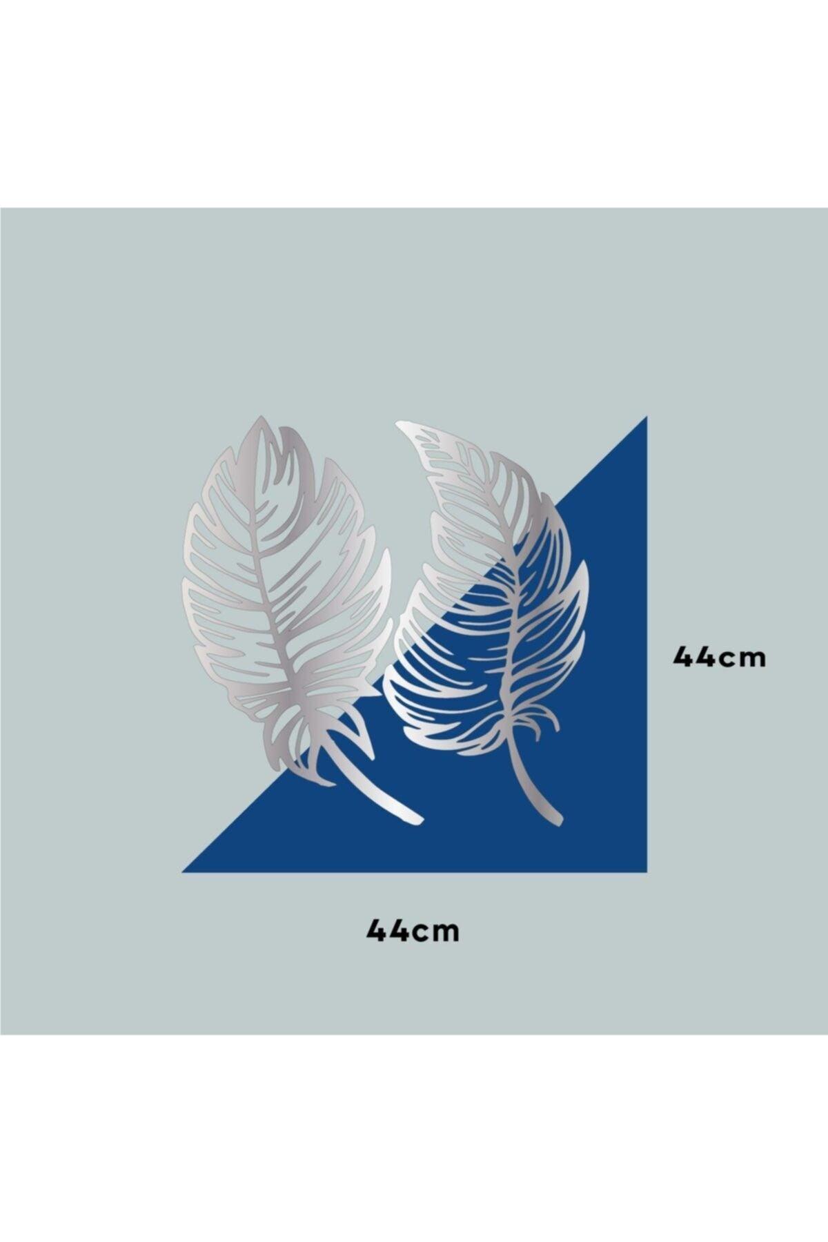 Wooden Factory Decorative 2 Leaf Set Silver Wall Decor Laser Cut Do1840gm9062 - Swordslife