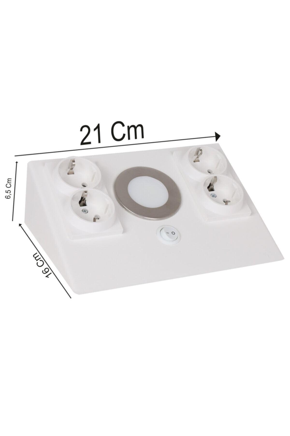 Under Counter Socket White Body White 4 Socket