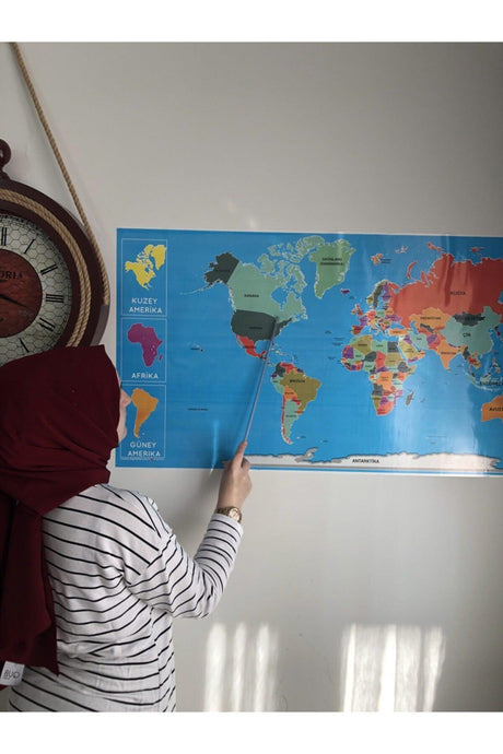 World Map Smart Paper Board Writing