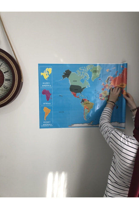 World Map Smart Paper Board Writing