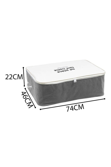 Xl Size Storage Bag Under Base Organizer Storage Box Organizer Bag (72X46X22) Gray-white - Swordslife