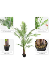 Artificial Tree Areca Tree Palm Tree Living Room Plant 160cm12 leaves - Swordslife