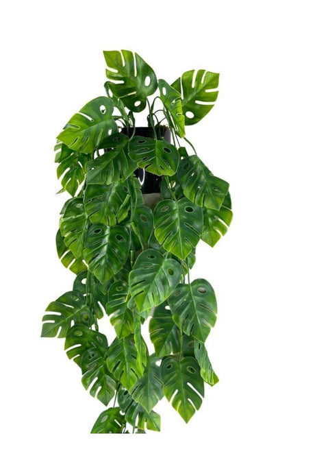 Artificial Flower Pot Hanging Monstera Camel Base Artificial Ivy Pastel 60cm - Swordslife