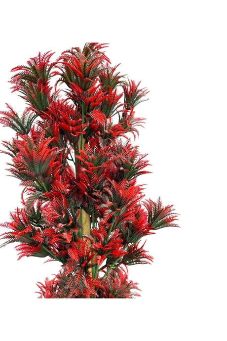 Artificial Flower Black Potted Red Jams Tree 55cm - Swordslife