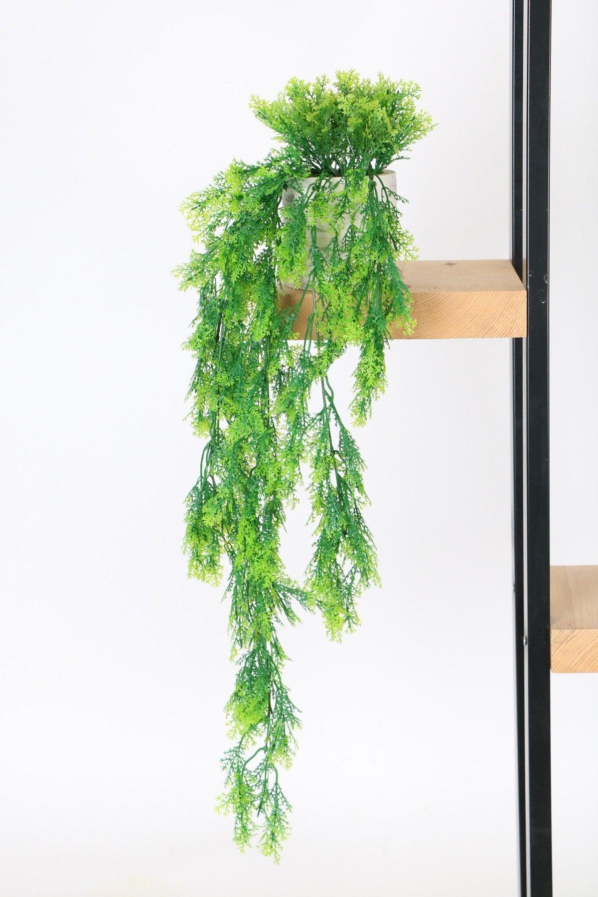 Artificial Hanging Pine Branch in 60 Cm Concrete Pot - Swordslife