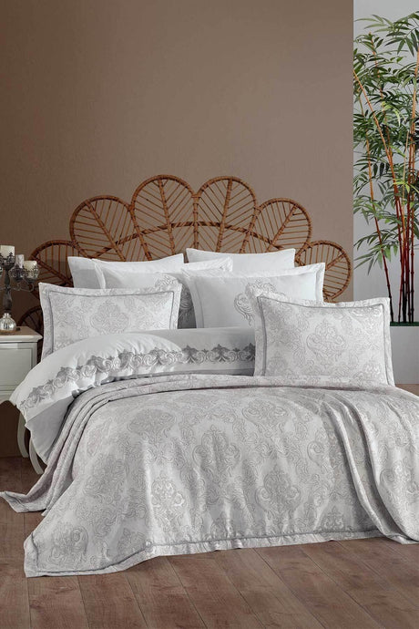 Bed Linen Olivia Silver Double - Swordslife