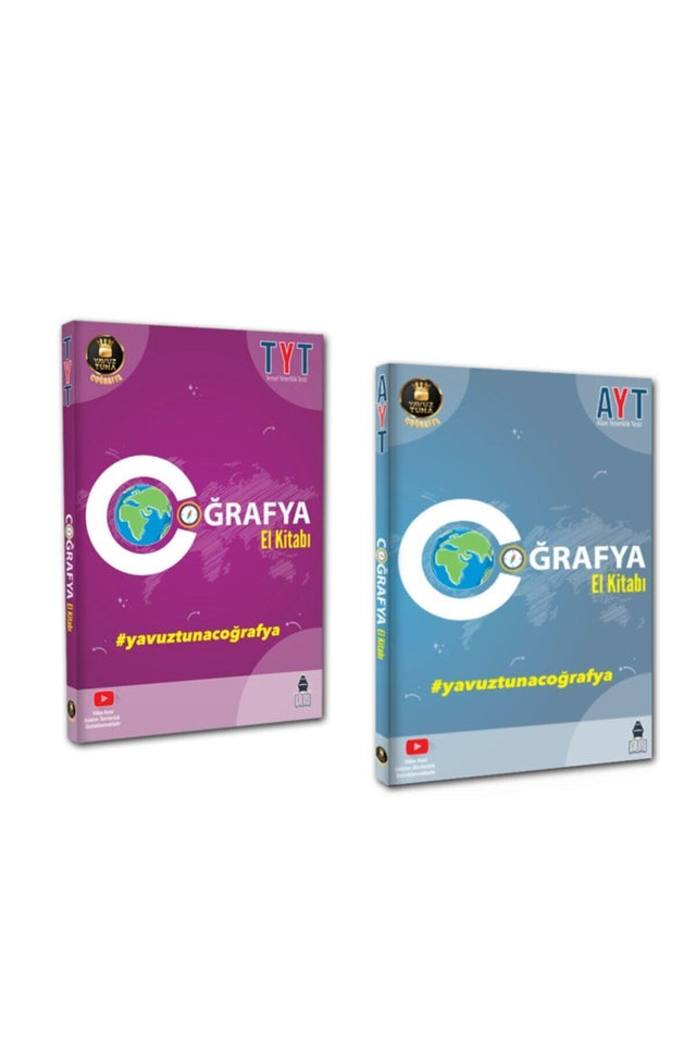 Yavuz Tuna Tyt Ayt Geography Handbook Set with Subject Lectures 2 Books - Swordslife