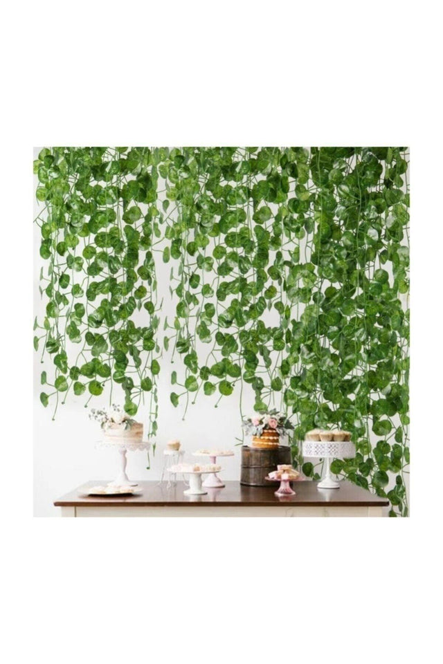 Green 12 Pieces Length 2 Meters 30 cm Artificial Ivy - Swordslife