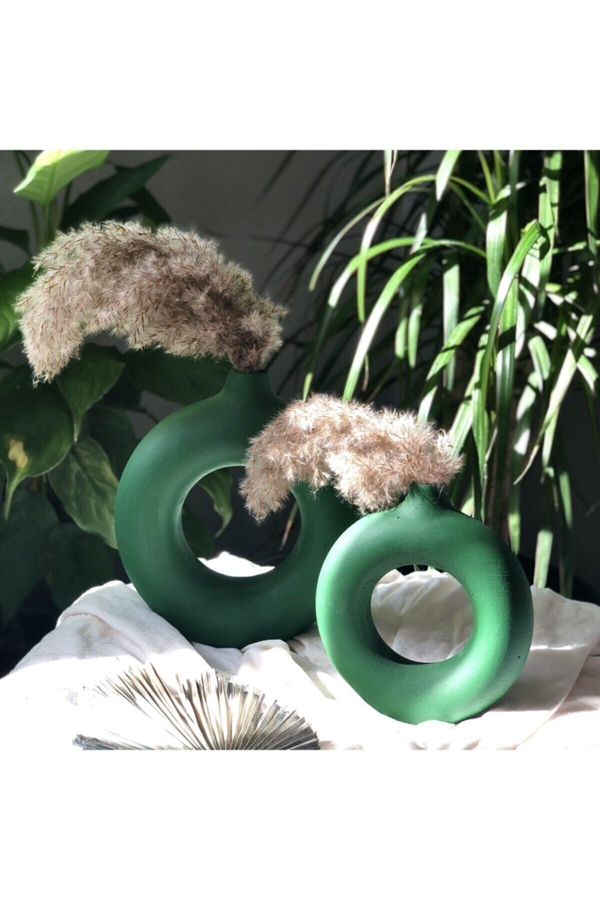 Green Ring Vase Set of 2 - Swordslife