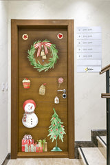 Christmas Door Decoration Sticker, Christmas Decoration Glass Wall Door Sticker Set - Swordslife