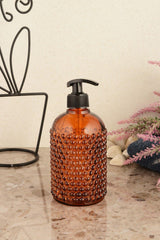 Yıldız Glass Liquid Soap Dispenser Single-amber - Swordslife