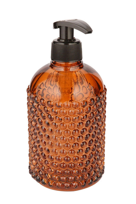 Yıldız Glass Liquid Soap Dispenser Single-amber - Swordslife