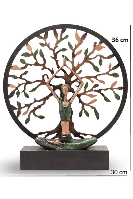 Yoga Frau Big Green Life Tree - Swordslife