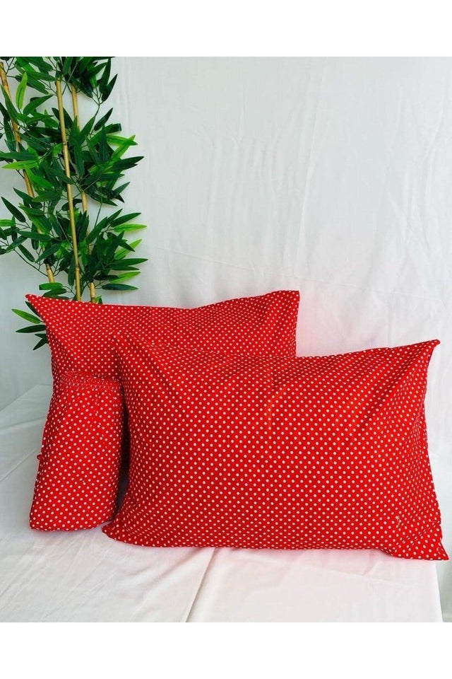 High Quality Polka Dot Pattern Oversized King Size Non Iron Fabric 100% Cotton Bed Sheet Set - Swordslife