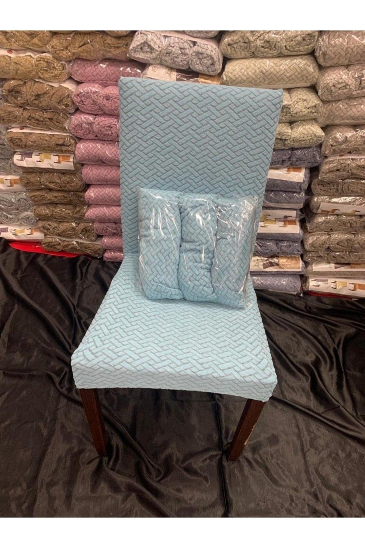 High Quality Chair Cover Set Chair Cover . (6 PCS) Turquoise - Swordslife