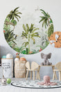 Round Circle Animals Wall Sticker - Swordslife