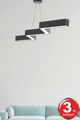 Zigzag Black Case, Modern Led Chandelier with Daylight Led - Swordslife