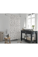 Zigzag Pattern Bathroom Curtain 180x200 Single Sash