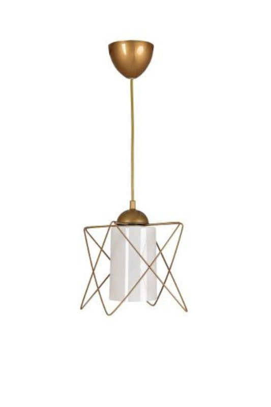 Zigzag Single Tumbled Mica Suspension Chandelier - Swordslife